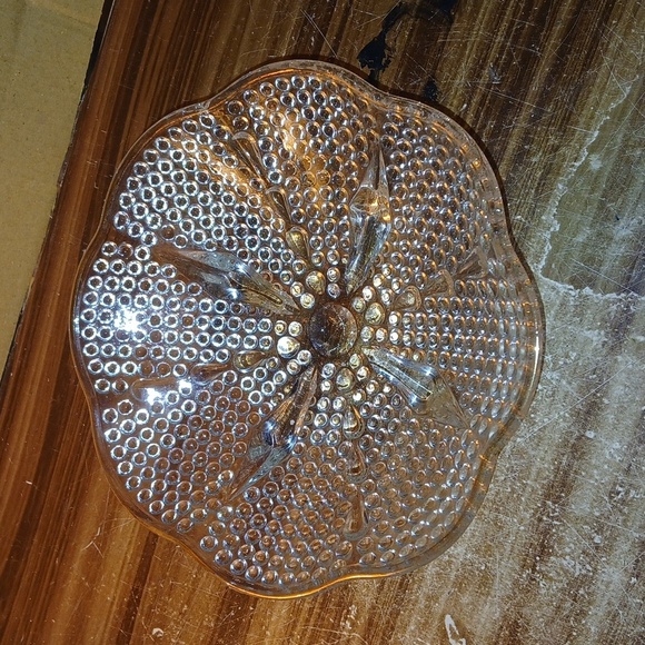 Vintage Hazel Atlas Hobnail Teardrop Footed Candy Dish Bowl - Picture 1 of 3